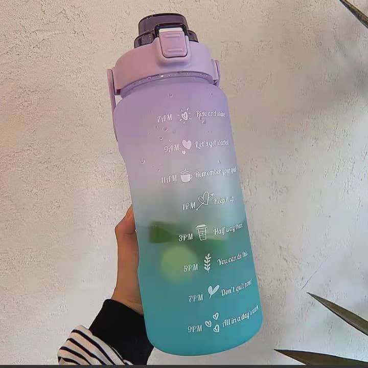 2 Liters  BPA-Free Large Training Gym  Sport Water Bottle