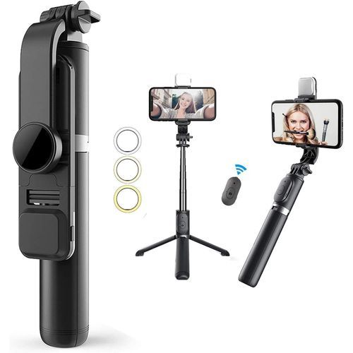 Selfie Stick & Phone Tripod,MQOUNY Portable Fill