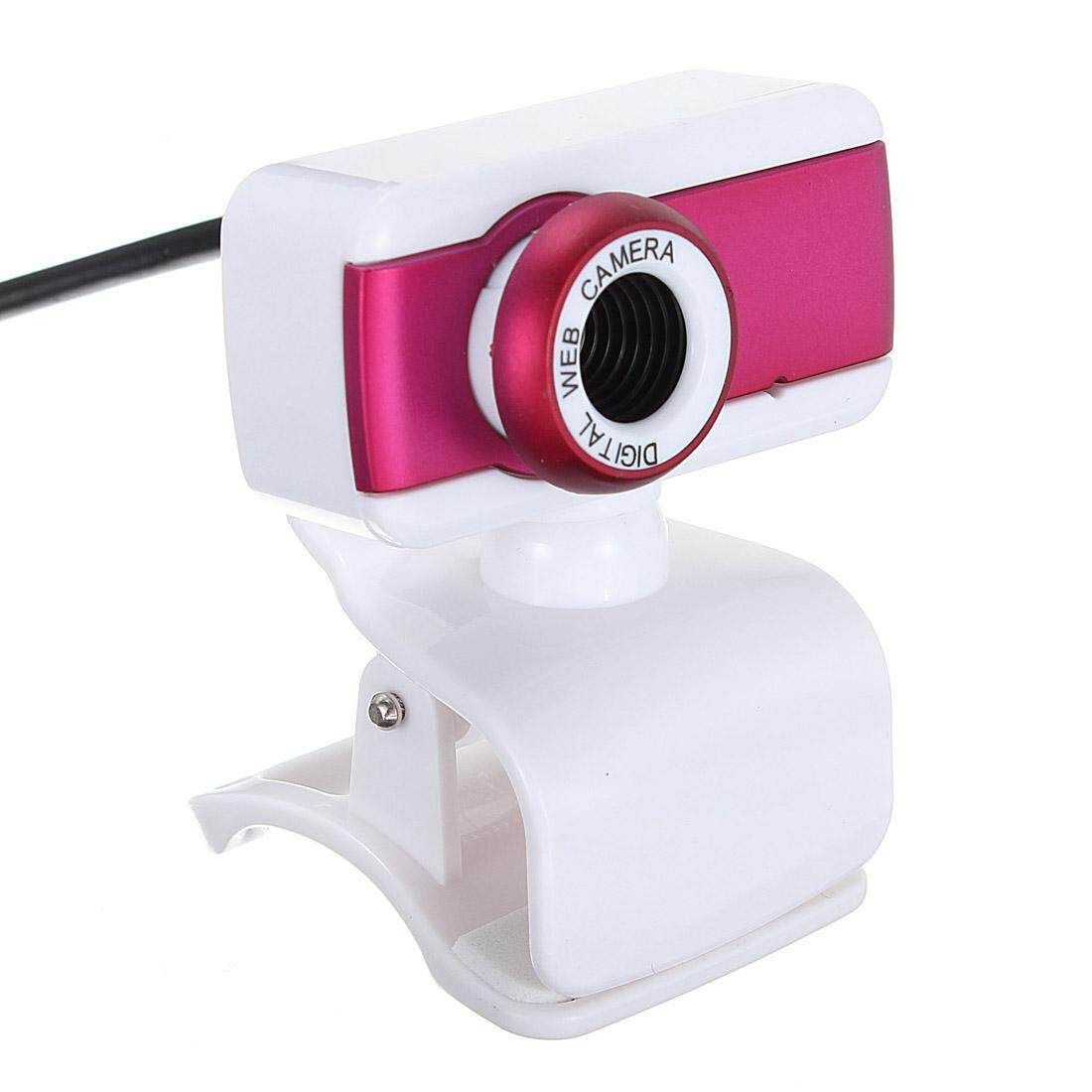 USB 2.0 1.1 New Pattern High Quality Rotatable Different Colors Webcam Camera With Mic For PC Laptop Desktop Computers Rose Red