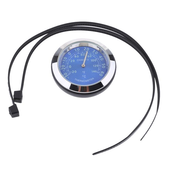 Waterproof Motorcycle Motorbike Handlebar Temperature  Blue