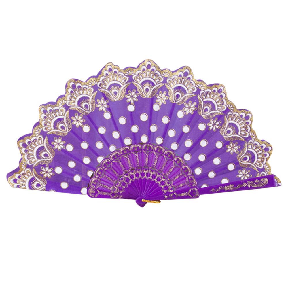 For Wedding Performances #0613 Hot Fashion Style Flower Held 2018 Lace Silk Folding Dance Stage Hand Chinese/Spanish Party Fan