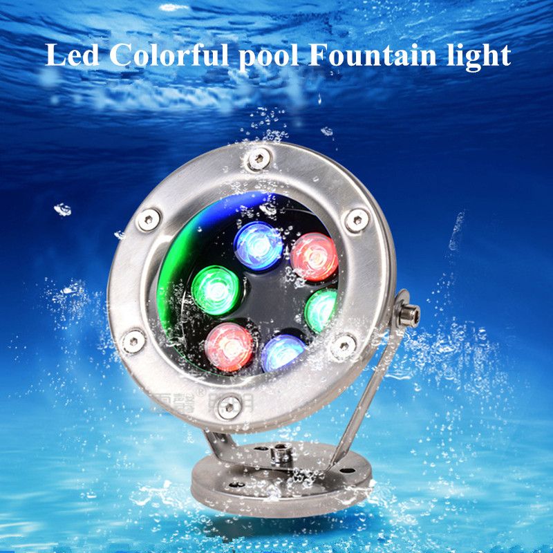 Waterfall Spray Pool Fountain Light Nepta Blossoming Water