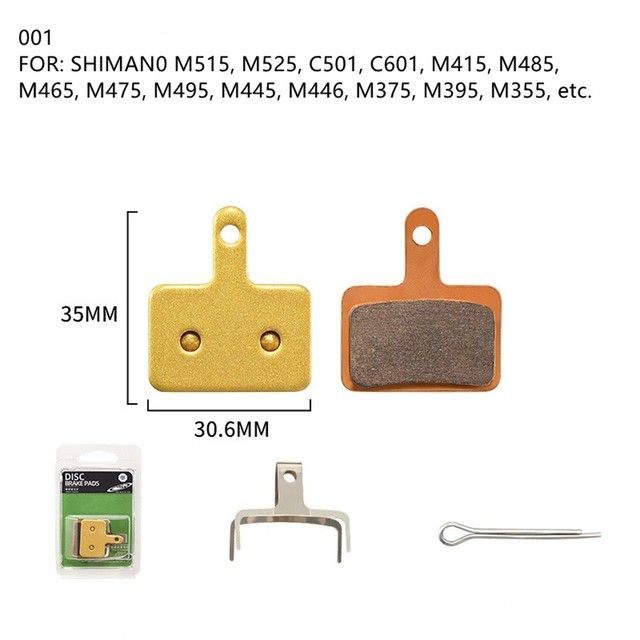 Bicycle Electric Scooter Metal Sintered Disc Brake Pads For