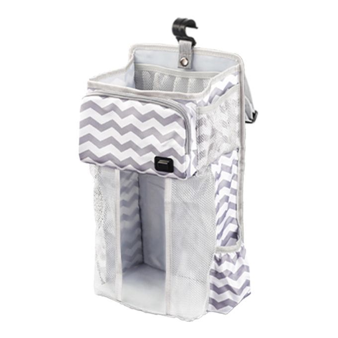 Crib Hanging Bag USB Baby Wipe Warmer Non-Slip Classified Wave Pattern