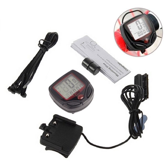 Waterproof Bike Computer, Bicycle Meter Meter Mileage Speedometer With LCD Display,