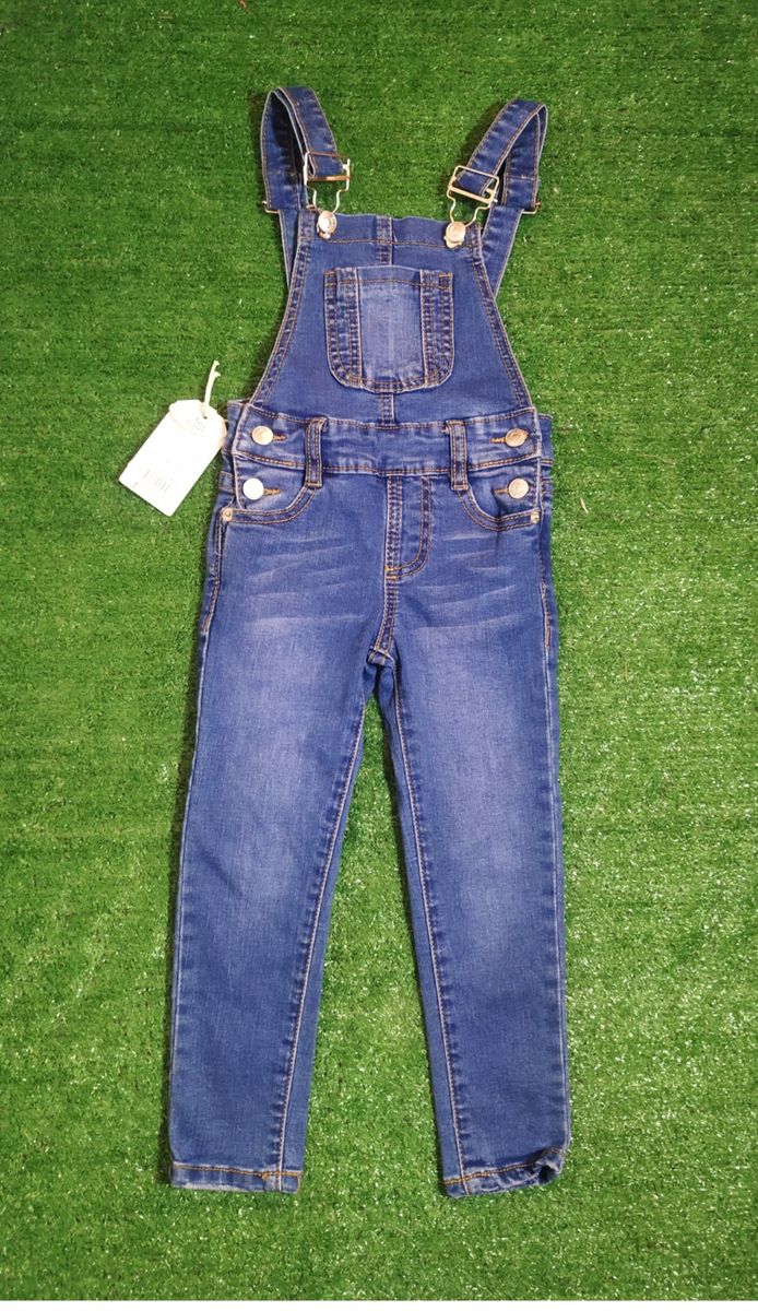 Girl's Overall Jeans Trouser