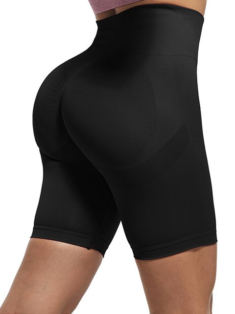 Women High Waist Leggings For Fitness Ladies Sexy Bubble Gym Sports Workout Leggings Push Up Fitness Female Leggins(#Short Leggings Black)