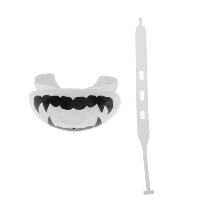 Football Mouthguard Oxygen Sports Mouth Lip Teeth Guard Gum White Fang