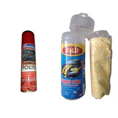 Dashboard Polish - 220ml + Chamois Towel