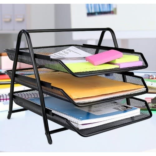 Greenco Mesh 3 Tier Document Organizer