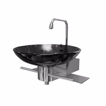 Hanging Glass Basin with Tap