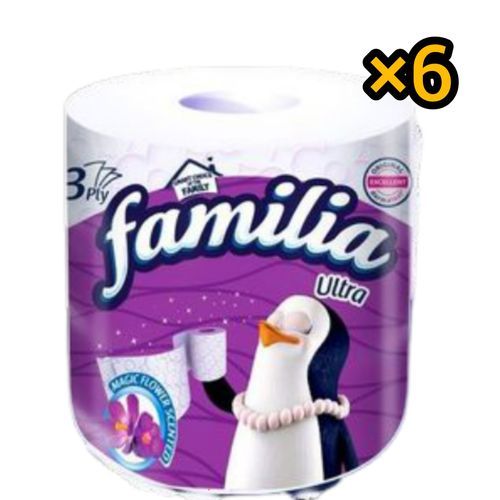 3 Ply Ultra Tissue Paper Scented Roll Purple X6 Rolls.