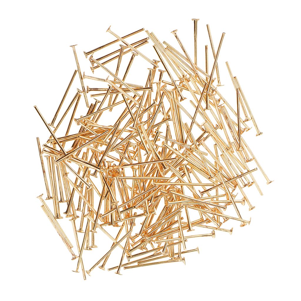 200pcs 19mm Head Pins 1mm Head Jewellery Findings Craft
