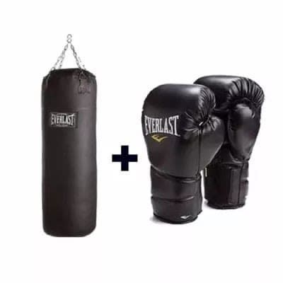 The Punching Bag + Boxing Gloves