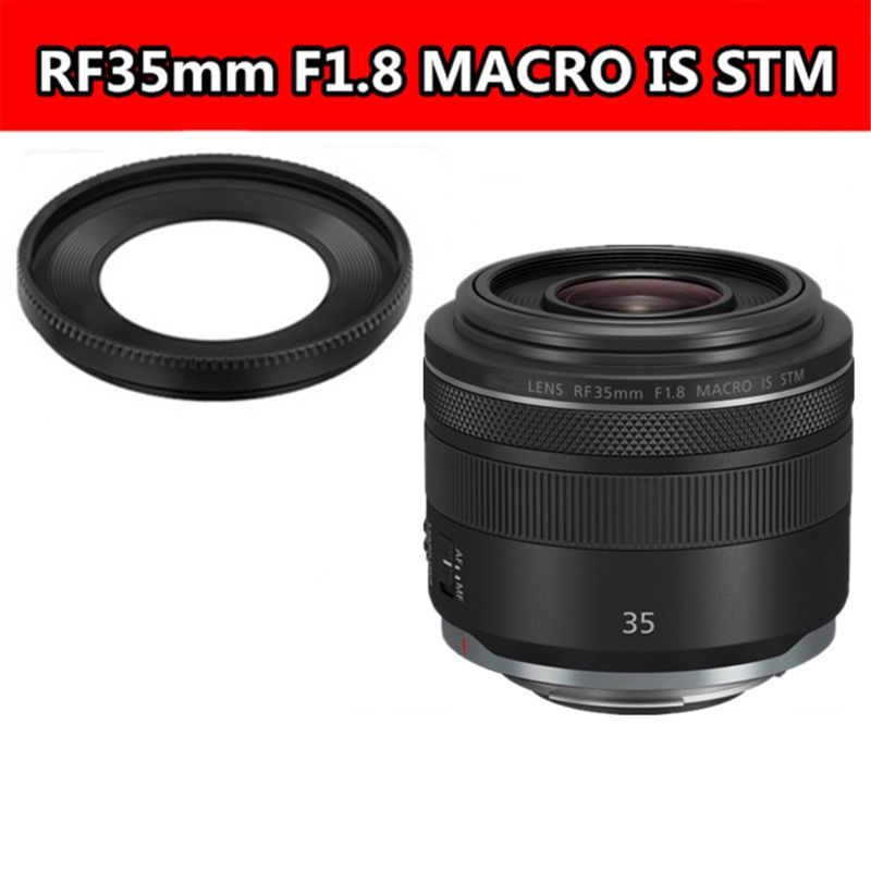 W52 Lens Hood For Canon Eos R Rp R5 R6 With Rf 35mm F/1.8