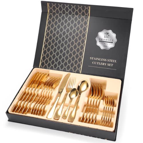 24pcs Stainless Steel- Gold