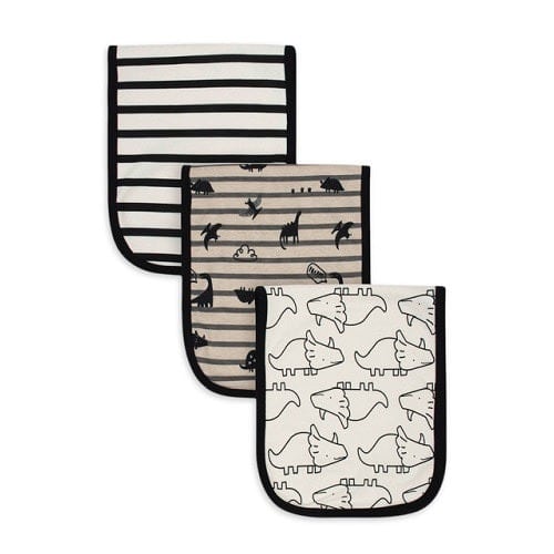 Rhino Designed Burp Cloth - Pack Of 3
