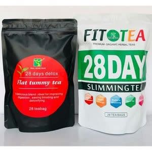 28 Days Detox Flat Tummy Tea & Slimming Fit Tea Bundle -1 Pack