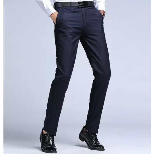 Smart Trousers For Men-Blue
