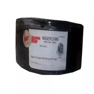Single Core Copper Wire 1.5mm - Black
