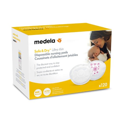 Safe & Dry Ultra Thin Disposable Nursing/ Breastfeeding Pads - 120 Count