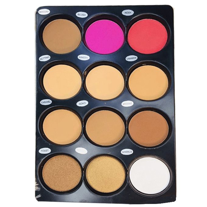 Big Powder Palette With Blush, Highlight & Bronzer