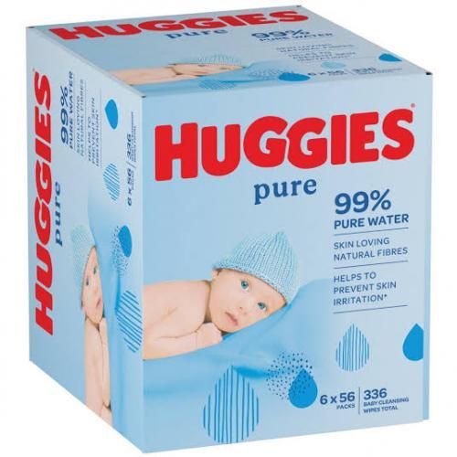 Pure Baby Wipes (6 X 56) - 336 Count