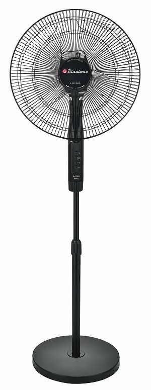 16 Inches Standing Fan (A1691) - Black + 2 Years Warranty