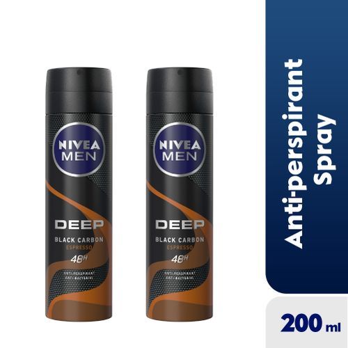 MEN Deep Espresso Deodorant Spray - 200ml (Pack Of 2)