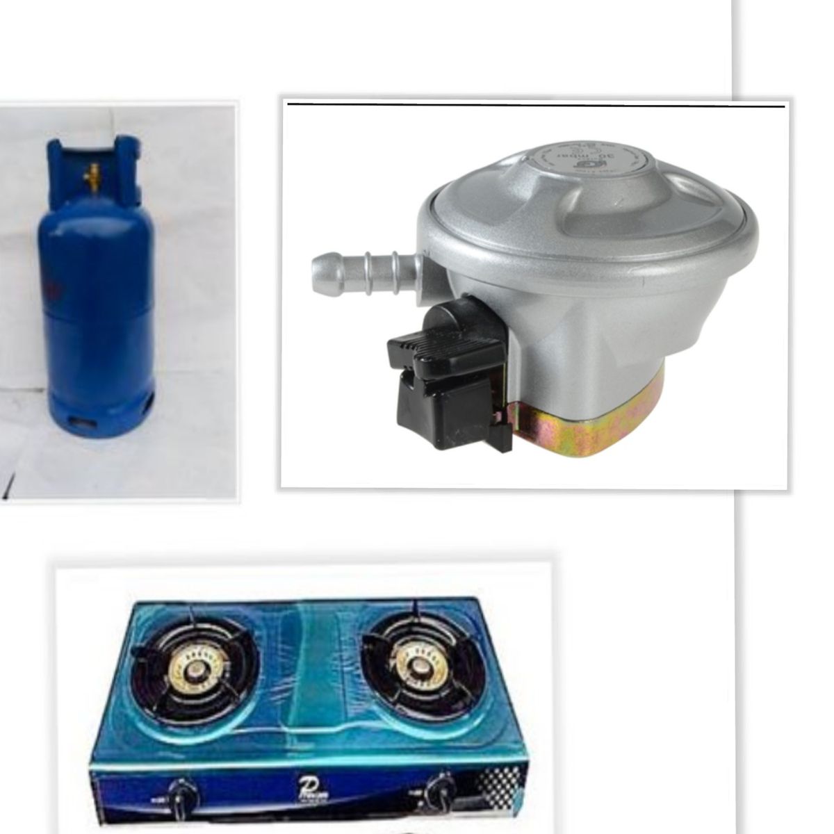 Universal Double Burner Gas Cooker + 12.5Kg Empty Cylinder
