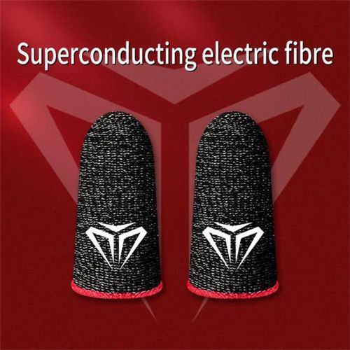 2PCS Finger Covers Universal Breathable Ultra-thin Fingertips Sleeves Thumb Gloves For Mobile Game
