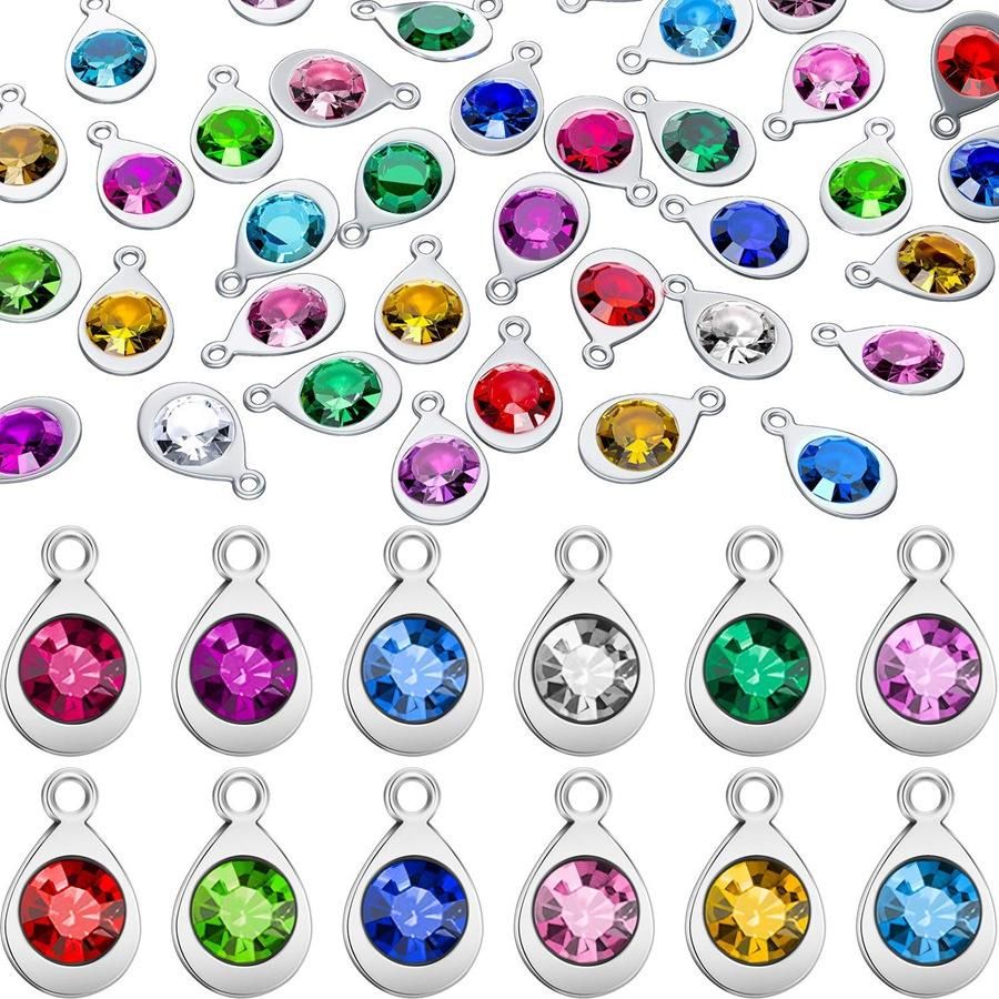 60 Pieces of Water Drop Jewelry Set DIY Production,12 Colors