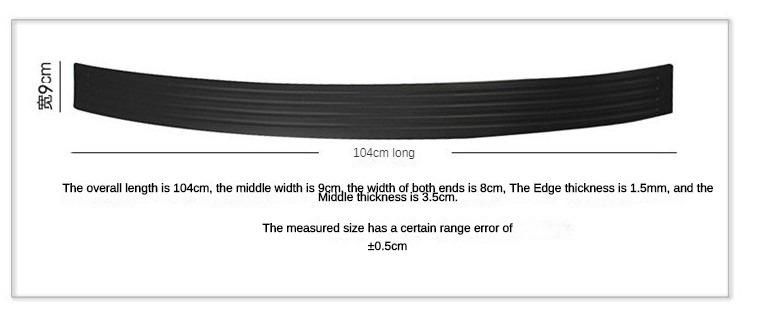Universal Car Trunk Door Sill Plate Protector Rearper Guard Rubber Mouldings Pad Trim Cover Strip Car Accessories