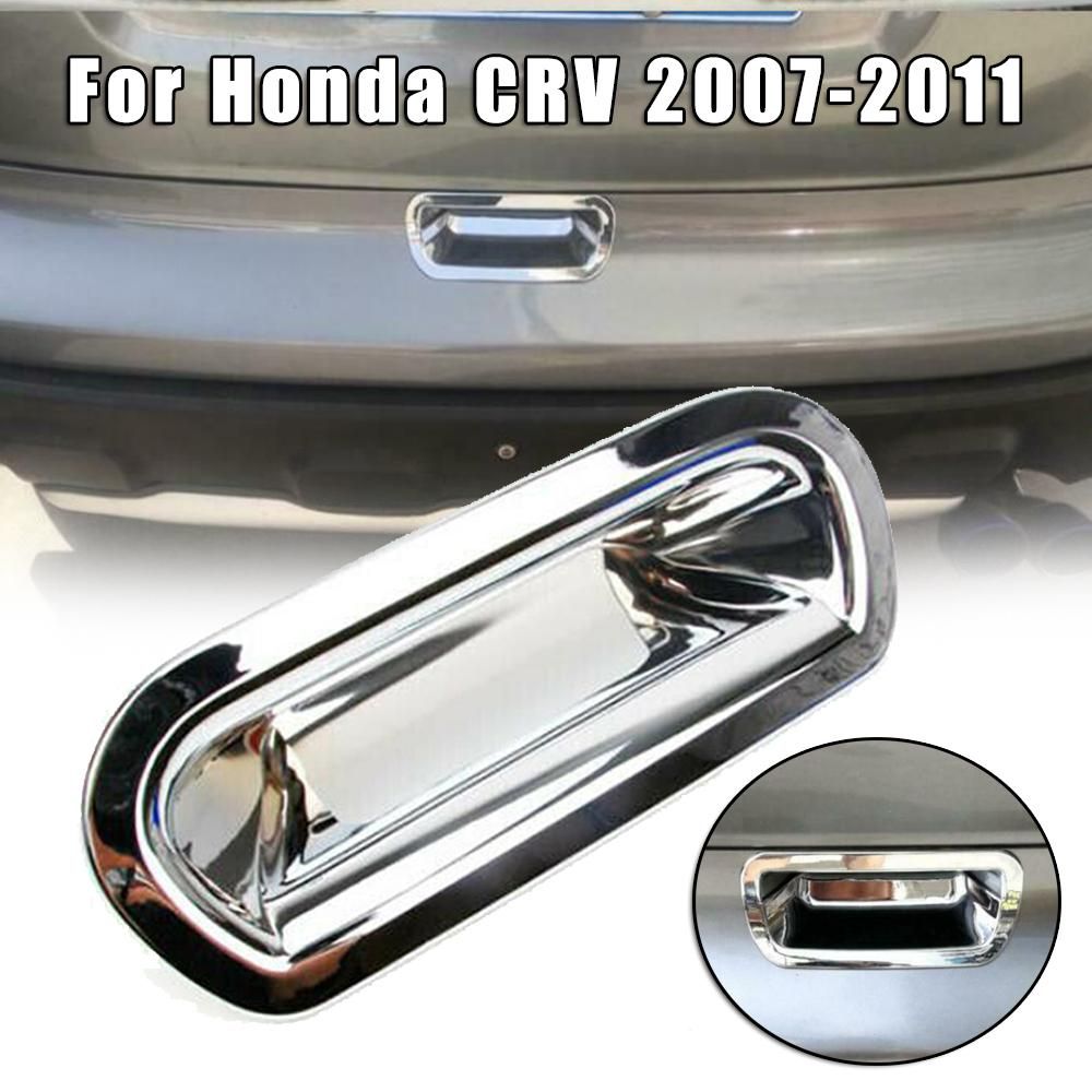 Car Rear Trunk Door Handle Decoration Cover For Honda CRV 2007-2011 Chrome Rear Trunk Taiate Door Handle Bowl Cover Trim