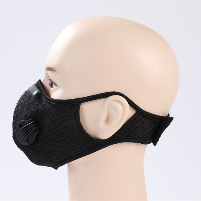 Bi Y Le  S Anti Smog PM2.5 A Tivated  Arbon Mountain Bike  S Dust  S Warm Anti-fog Riding  S-black-ear-hanging Mesh