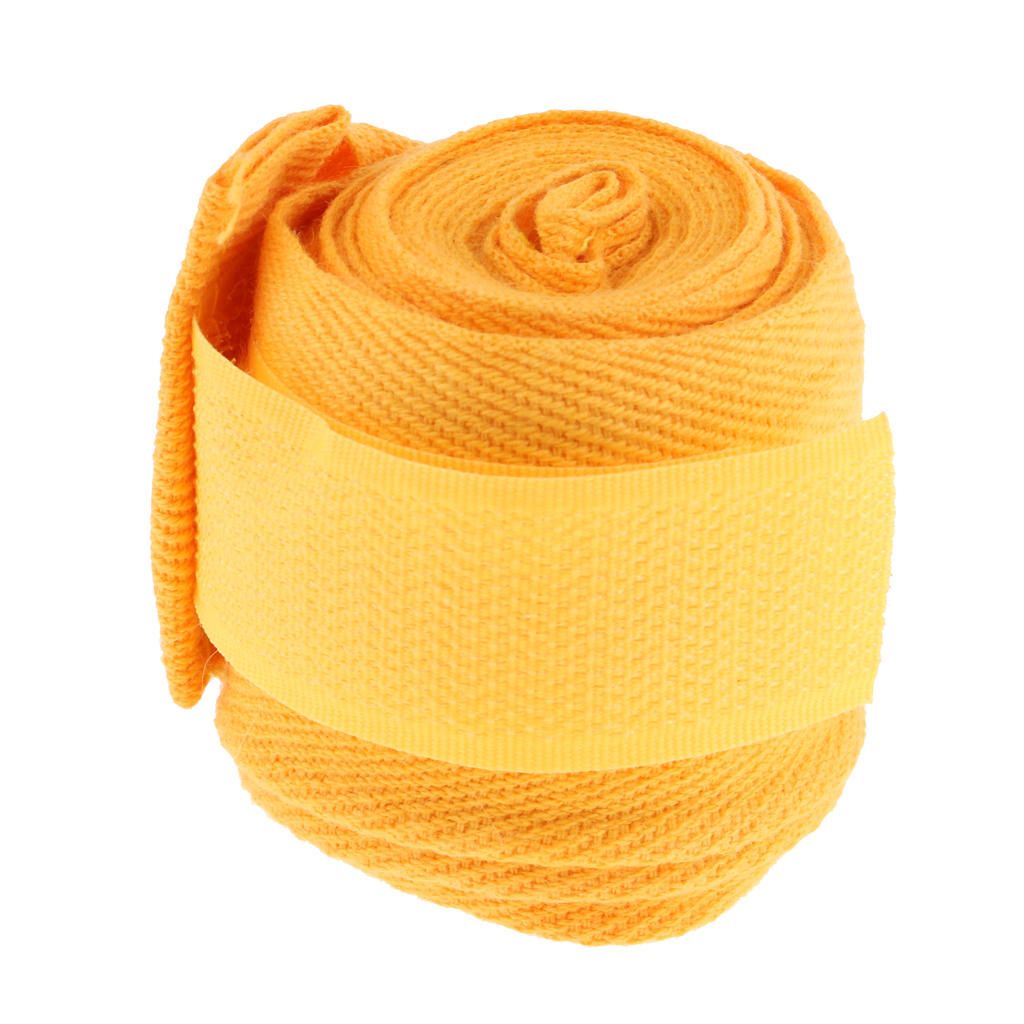 5cm Width - Boxing Hand Wraps MMA Fist Protective Bandages 2.5M Yellow