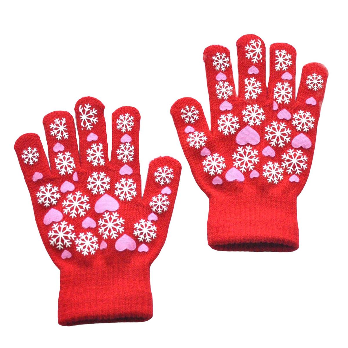 1 Pair Pupil Snowflake Pattern Pupil Red