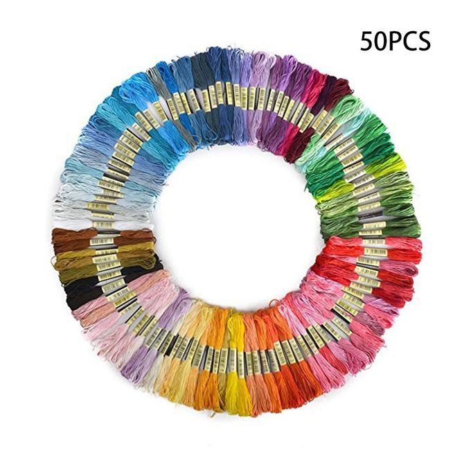 Hand-embroidered Weave  Ross Stit H Thread Polyester  Otton Embroidery Thread-   Olor