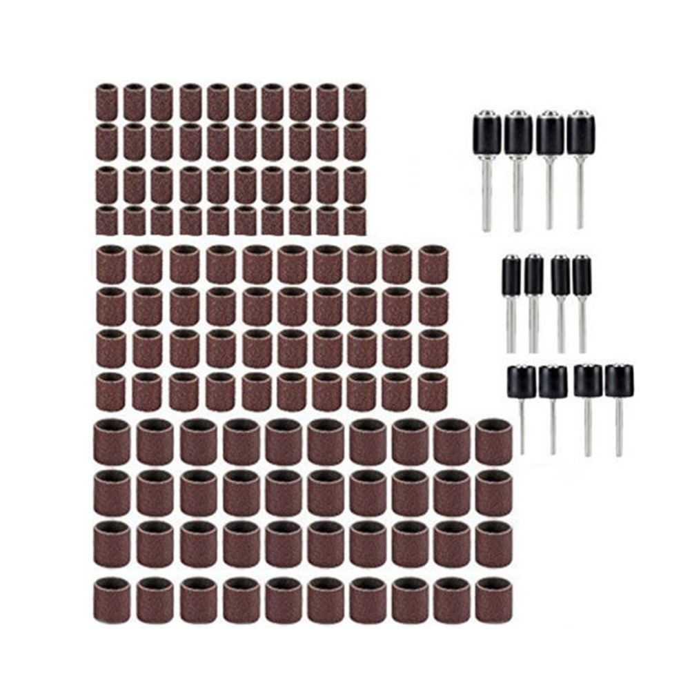 132pcs Drum Sanding Kit Abrasive Sleeve Kit 80 Grit