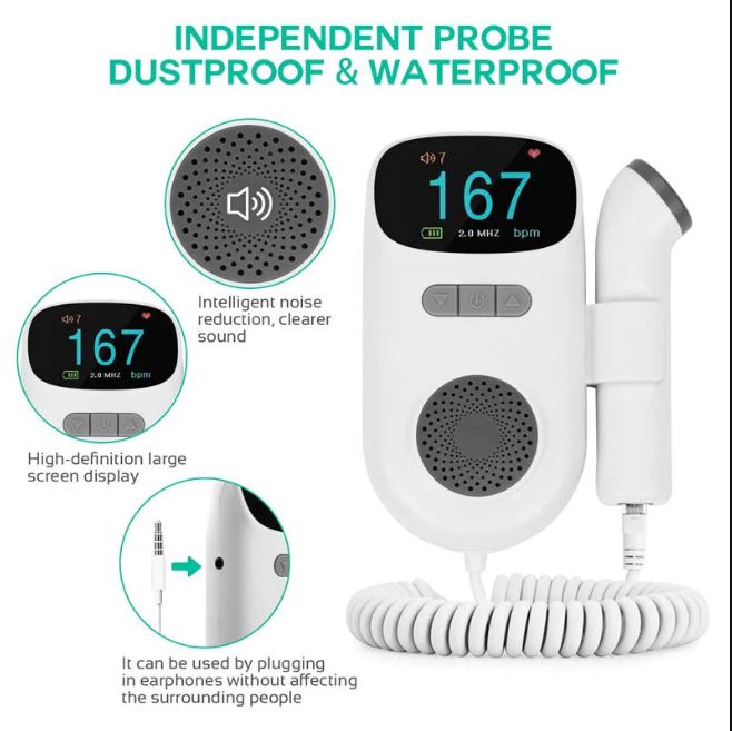Fetal Doppler For Baby Heart Rate Measurement