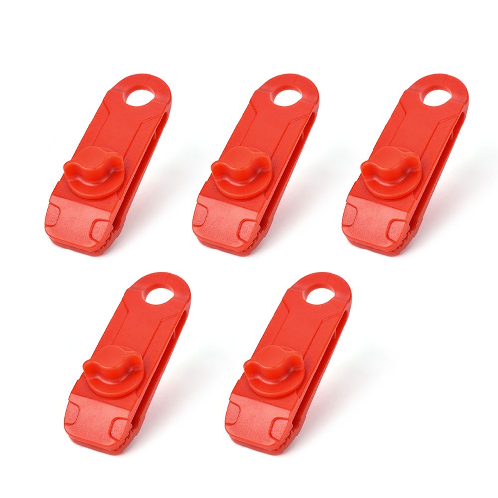 5PCS Tarpaulin Clip Tent Canopy Buckle Outdoor Wind Rope