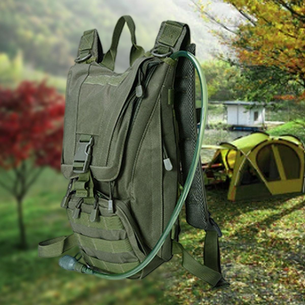 Outdoor Water Bladder  Backpack Pack  Green