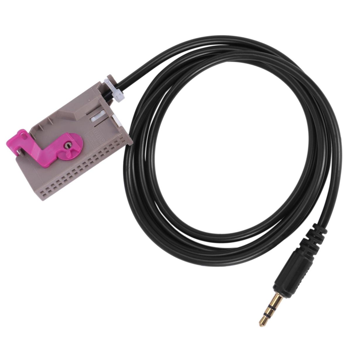 32 Pin 3.5MM Car Aux-in RNS-E Audio Adapter Cable Jack