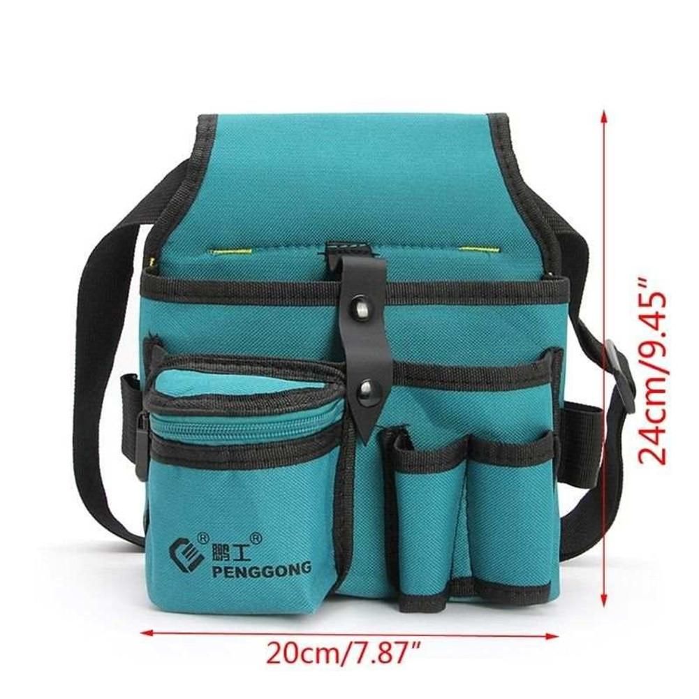 Electrician Tools Bag Waist  Belt Storage Organizer Oxford Cloth Electrical Kit Thicken Multi Pockets Tools Waist Pack