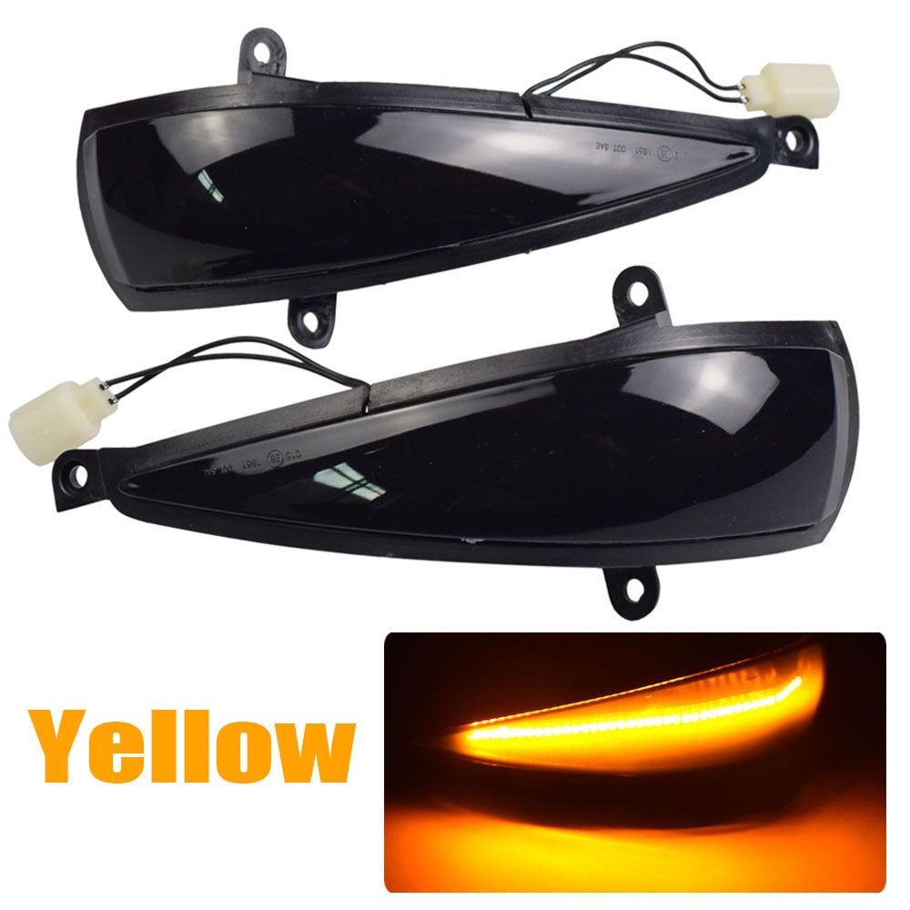 2PCS LED Dynamic Turn Signal Light For Honda Civic 8th MK8 Type-S Type-R FN 1 2 3 Mirror Indicator