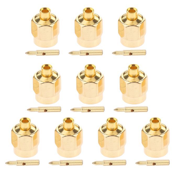 10x RF Connector Adapter Coaxial SMA Male Solder For RG405 0086