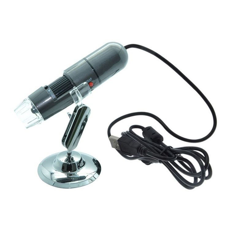 1000X Magnifier HD 0.3MP Image Sensor 3 In 1 USB Digital Microscope With 8 LED & Professional Stand