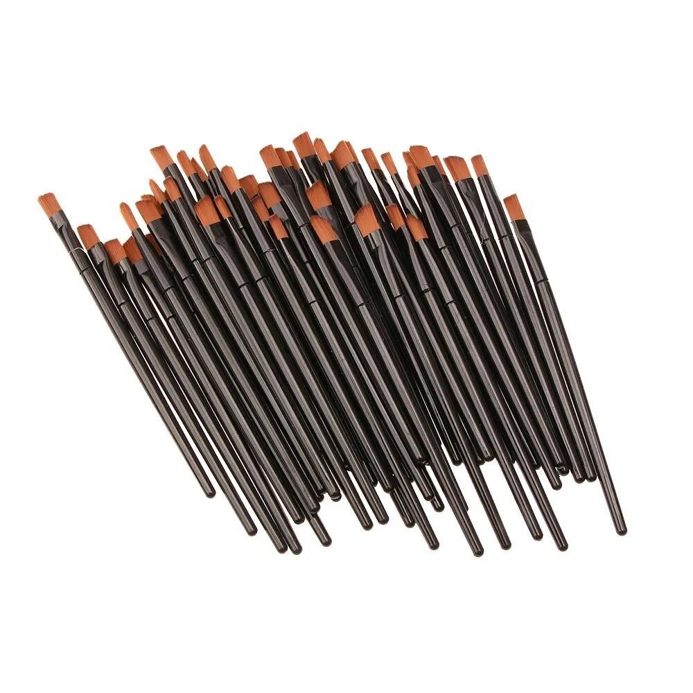 50pcs/Lot Eyebrow Brush Eye Brushes Set Eyeshadow Mascara Blending Pencil Brush Makeup Brushes MakeUp Tools