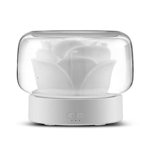 Flower Ultrasonic Aroma Essential Oil Diffuser-White