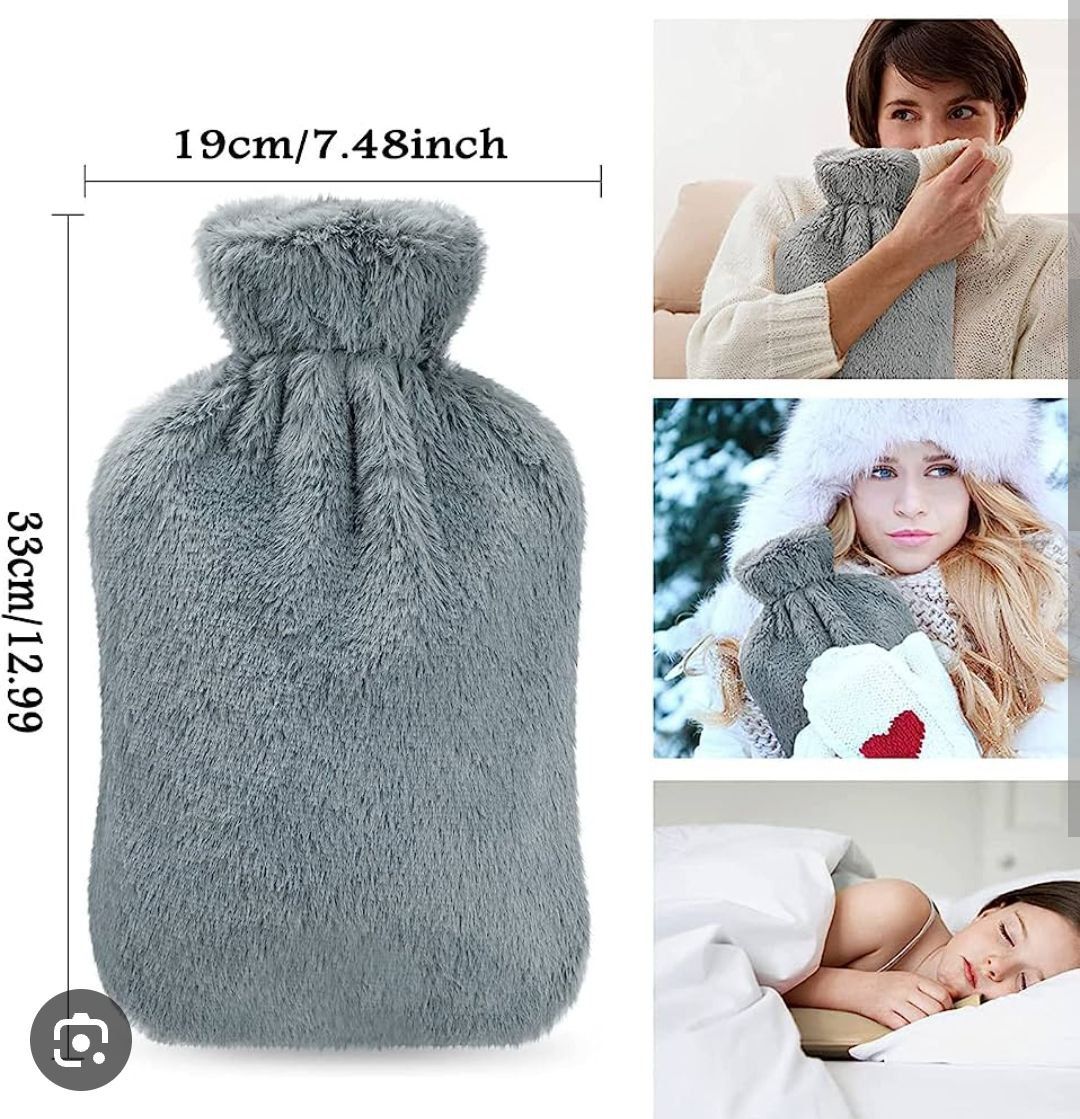 Hot Water Bottle Bag With Pouch For Pain Relief